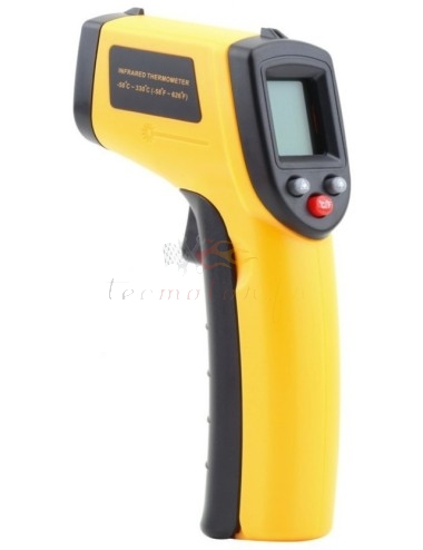 Laser sighted infrared thermometer