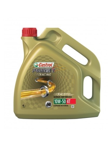 Huile moto 4T CASTROL Power 1 Racing 4T 10w50 bidon 1L