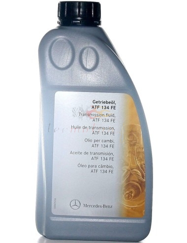 can of Mercedes ATF 134 FE oil for 7-speed automatic transmissions