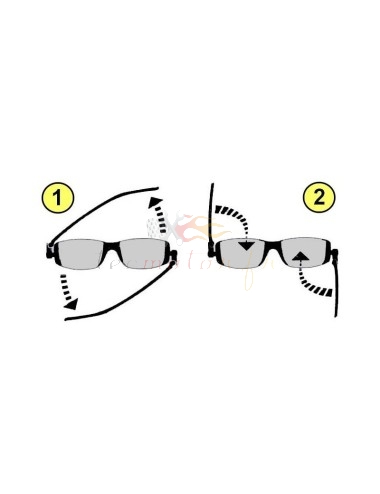 Compact folding emergency glasses