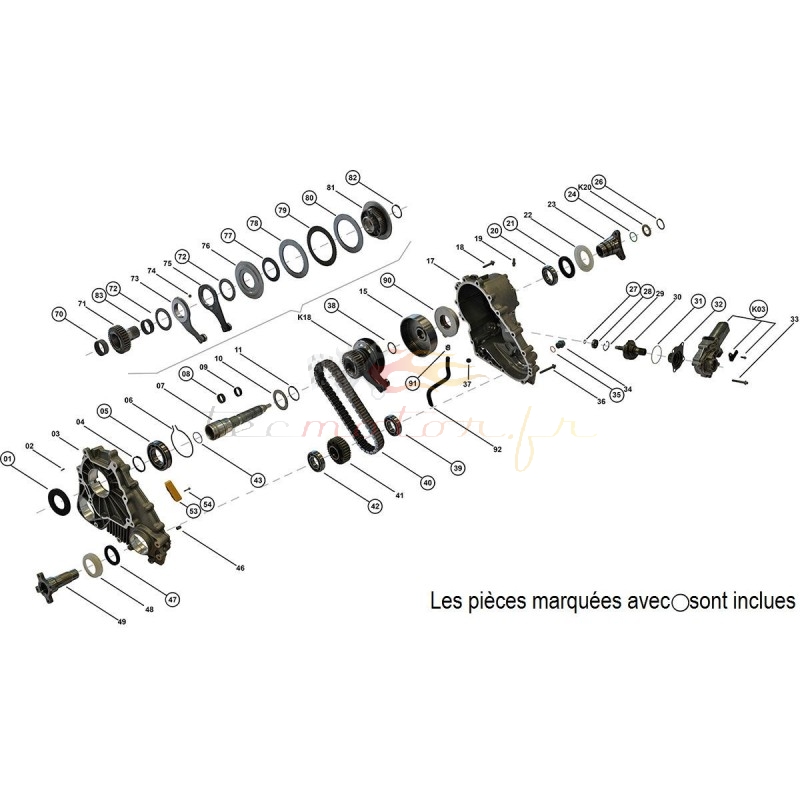 BMW Xdrive ATC400 transfer case repair kit with actuator