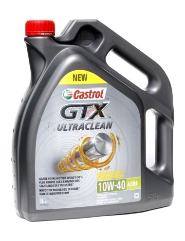 Huile Moteur CASTROL GTX Ultraclean 10w-40 A3/B4 bidón 5L