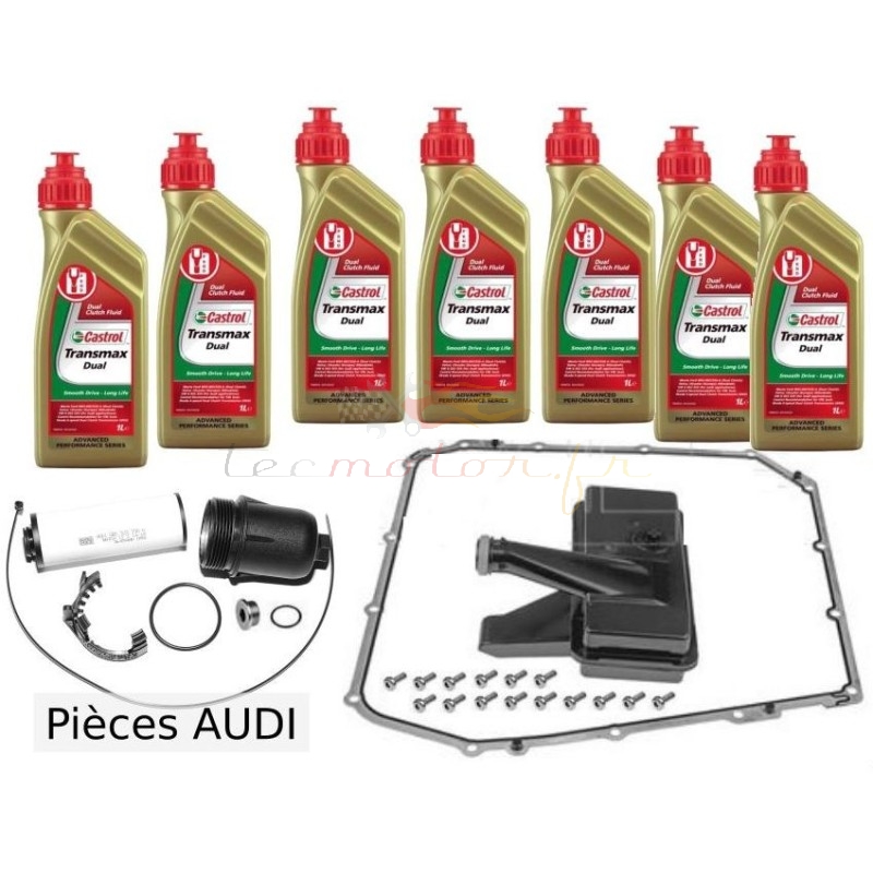 Audi 7-speed DSG gearbox oil change kit with original Audi filter cartridge