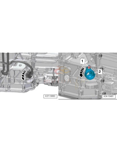 0B5 smontaggio 1 scatola connessione DSG7 0B5, DCT, S-tronic, DL501 - 7Q