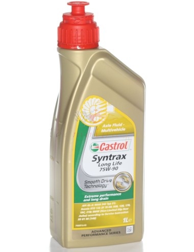 Huile pont Castrol Transmax (Syntrax) Longlife 75W90 Borraccia da 1 litro