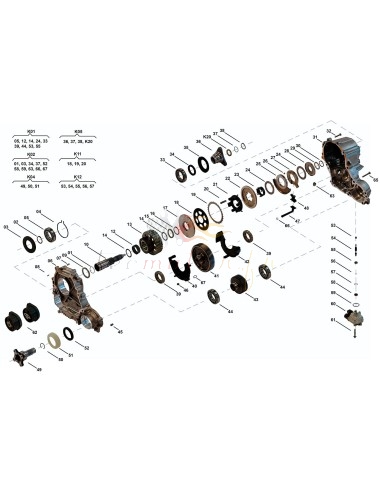 Kit de reparo de caixa de transferência Xdrive ATC35L