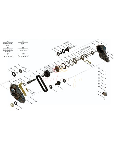 Kit di riparazione della scatola di rinvio Xdrive ATC450