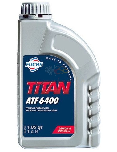 old can of Fuchs Oil ATF Titan 6400 Dexron VI Mercon LV