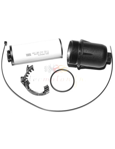 Audi 7-speed DSG gearbox oil change kit with filter cartridge and original Audi oil