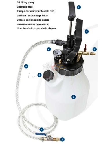 Manual or pressure filling pump for DSG gearbox, automatic gearbox