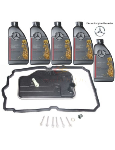 Original Mercedes 7G-Tronic gearbox oil change kit with ATF134 Mercedes MB 236.14 oil