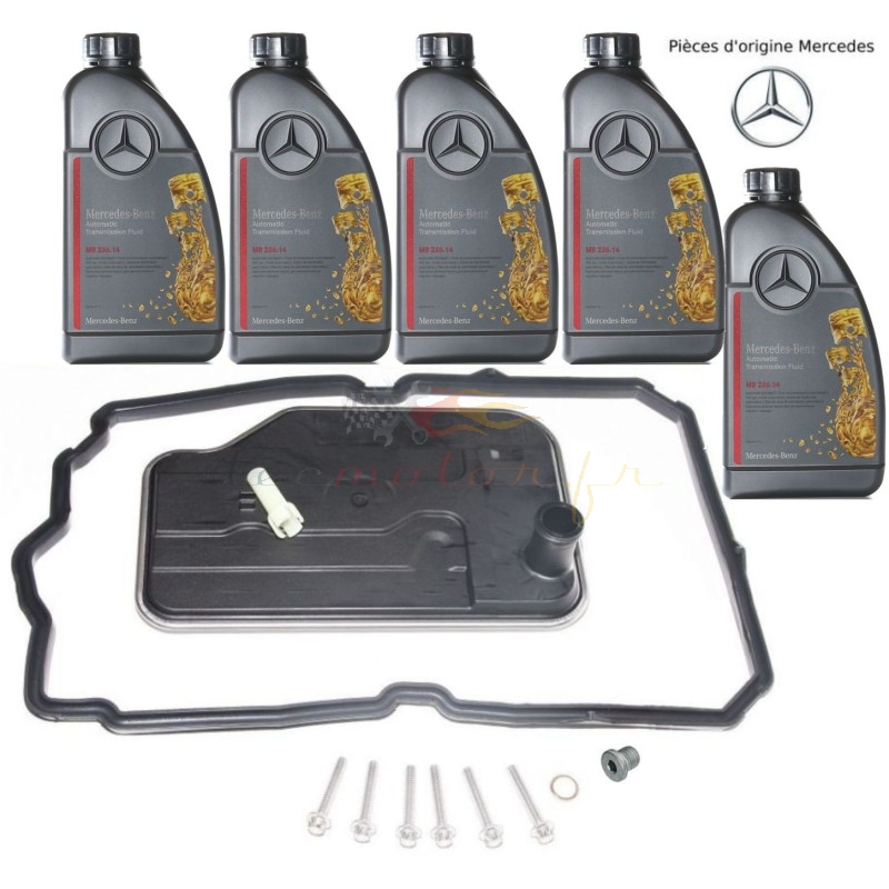 Original Mercedes 7G-Tronic gearbox oil change kit with ATF134 Mercedes MB 236.14 oil