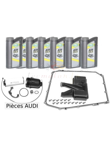 Audi 7-speed DSG gearbox oil change kit with original Audi filter cartridge