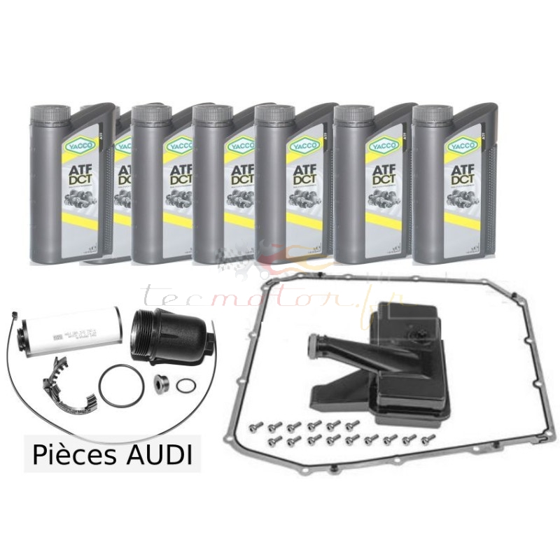 Audi 7-speed DSG gearbox oil change kit with original Audi filter cartridge