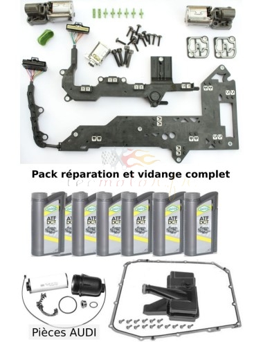 Mechatronic repair pack with DSG7 gearbox oil change kit Audi 0B5, S-tronic, DL501