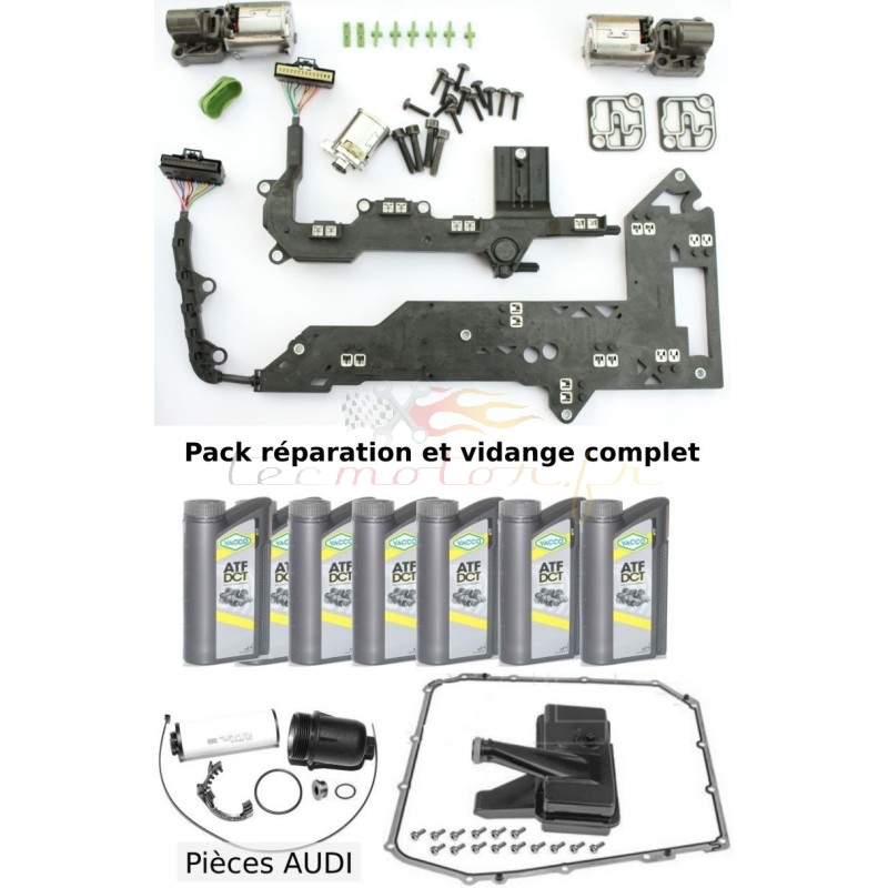 Mechatronic repair pack with DSG7 gearbox oil change kit Audi 0B5, S-tronic, DL501