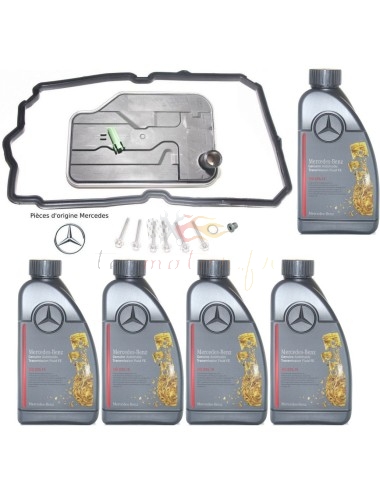 Kit de troca de óleo da caixa de câmbio automática Mercedes 7G-Tronic 2ª série com óleo original Mercedes ATF 134FE