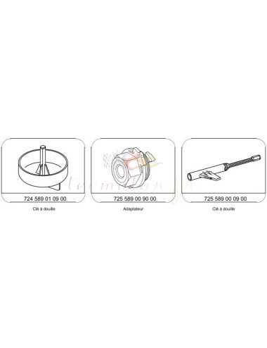 Original Mercedes oil change tools for 9G-Tronic gearbox