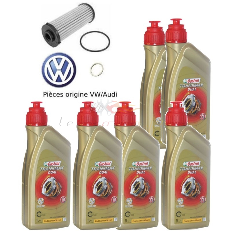 Gearbox oil change kit 0BH, 0BT (DQ500, DSG7, S-Tronic) Audi gears, VW original oil