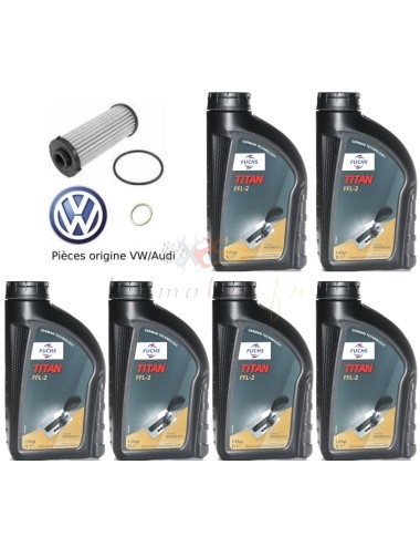 Gearbox oil change kit 0BH, 0BT (DQ500, DSG7, S-Tronic) Audi, VW original factory oil