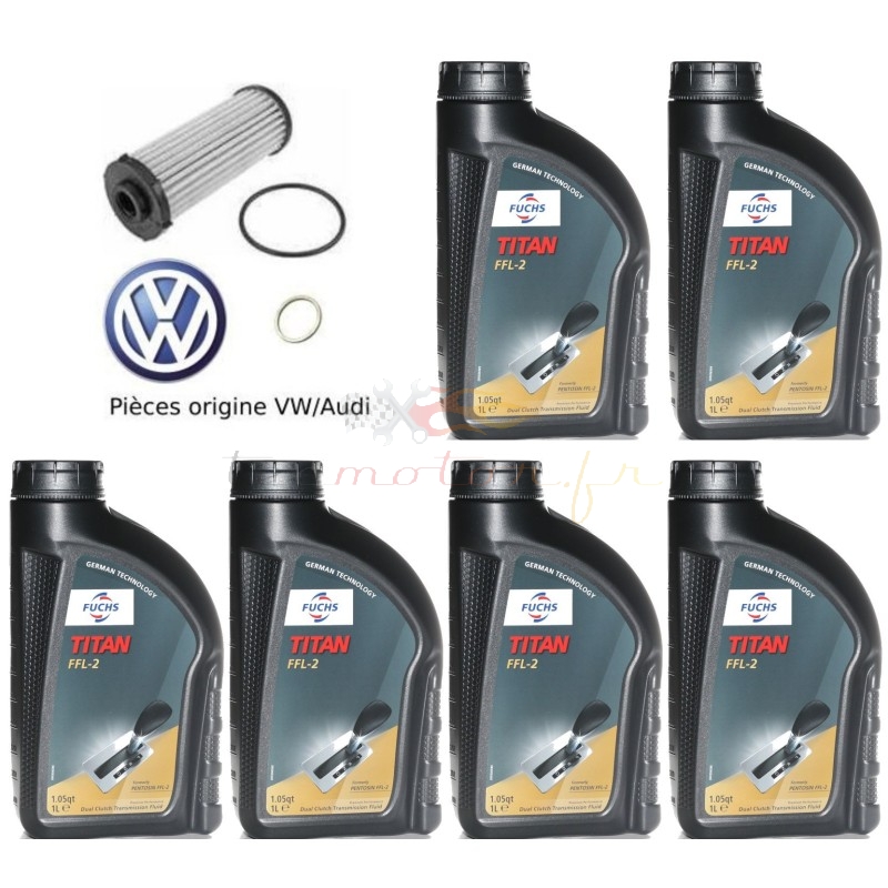 Gearbox oil change kit 0BH, 0BT (DQ500, DSG7, S-Tronic) Audi, VW original factory oil