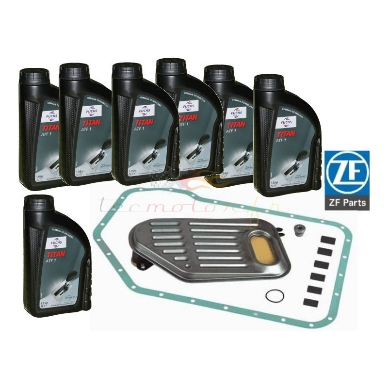 Kit de troca de óleo ZF para transmissão automática ZF 5HP19 FL, 5HP19 FLA ATF1 Fuchs