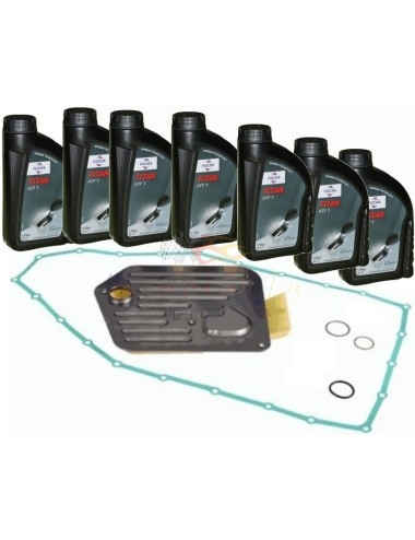 Adaptable oil change kit for ZF 5HP30 automatic transmission with ATF1 oil