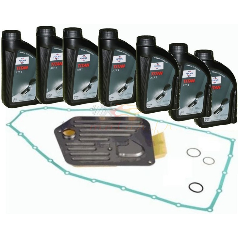 Adaptable oil change kit for ZF 5HP30 automatic transmission with ATF1 oil