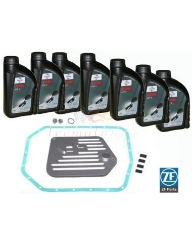 Kit cambio de aceite ZF para caja automática ZF 5HP24 con aceite ATF1 Fuchs Pentosin